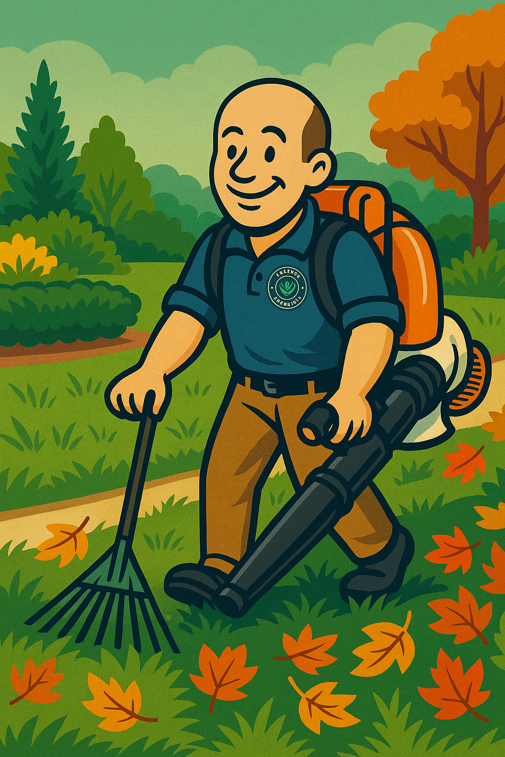 Seasonal yard cleanup service